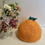 みかん帽子　コットン　綿100%糸使用
