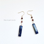 14kgf  lapis lazuli × garnet pierce