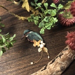 カワセミブローチ
