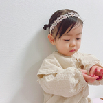 送料無料🎀カラフルお花の二重ヘアバンド🌸　(ベビー/キッズ/花柄/バースデー/ヘアバンド/お花ヘアバンド)