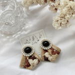 再販！ラスト1点◆beigeインド刺繍ピアス/イヤリング◆