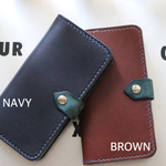 BROWN イタリアンレザー iPhone6.6sケース フラップ選択可能