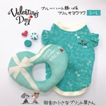 Valentine♥️ブルーハート顔ハメ♥️フリルオヨウフク