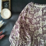 花柄シャツコールのワンピ♪