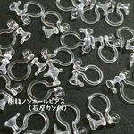 送料無料＊樹脂ノンホールピアス（石座カン付）