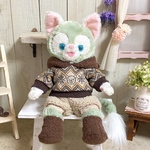 ⭐️お取り置き中⭐️ くまちゃん柄くま耳パーカー×ボアフード🐻　ジェラトーニ＆ステラルーSサイズ  コスチュームセット