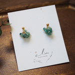 "Grandidierite" サージカルステンレス プチ ピアス ☽
