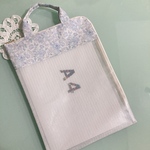 新作☆リバティビニコ　A4書類バッグ　フェリシテ　ペールカラー
