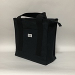 ファスナー付きトートバッグ【黒】【送料無料】