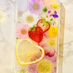 iPhoneケース､iPhoneカバー､押し花ケース､スマホケース､押しフルーツ､押し花､押し花カバー､スマホカバー､押しフルーツケース､押しフルーツカバー､Android ハートレモン､リング付き