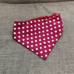 お値下げ！大型犬用バンダナ風スタイ●◯ピンクドット　首回り60