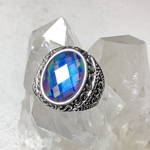 【水晶×レジン】暁の幻氷融晶『幻晶戦士の指輪』蒼紫