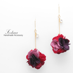 Crimson Flower(737) ピアス/ノンホールピアス/樹脂ピアス