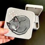 猫のジュエリー収納BOX ニャンモナイト