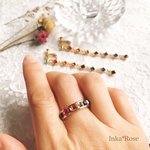 【送料無料】虹色〜七色の光〜 フルエタニティリング💍 ✨ゴールド 13号 レインボーカラー 