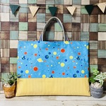 ☆夏休み☆フォロワー様1000人☆ありがとうございます記念☆　宇宙　惑星　星　地球　レッスンバッグ　絵本袋　お稽古バッグ　塾バッグ　縦30×横40　入園入学　サイズオーダー