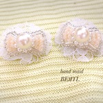 レースリボンピアス/イヤリング