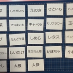 知育カード 野菜 英単語 日本語