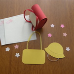 入学祝いに。ランドセル型ギフトボックス(ミニサイズ・完成品)+ミニカード2枚セット