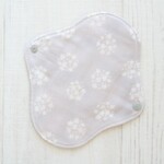 ロング▶空気層が心地いい▶オーガニックコットン布ナプキンライナー▶縫製糸オーガニック▶１８ｃｍおりもの▶ライトグレー