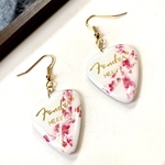 桜ストライプピックピアス