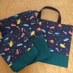 入園・入学グッズ3点セット　深海魚柄