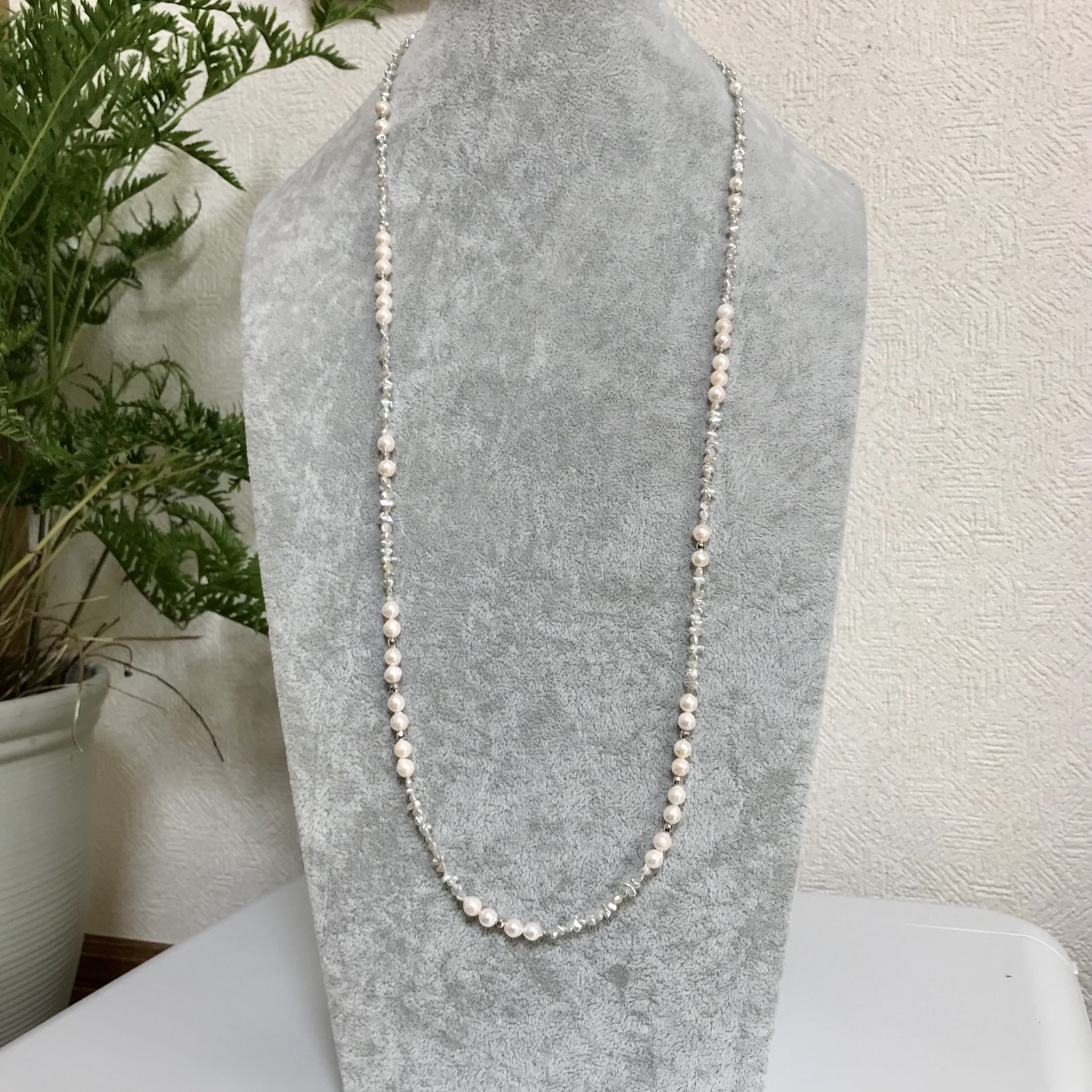 SILVER あこや 芥子パール アコヤケシ 無核 天然真珠 5連 ネックレス SILVER あこや 芥子パール アコヤケシ 無核 天然真珠 5連 ネックレス
