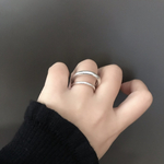 R59 silver 925 rabbit  ear リング