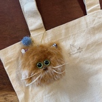 保護猫チャリティキーホルダー【ゴージャス茶々さん】