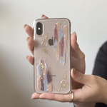 ダークブラウンベージュニュアンス　スマホケース