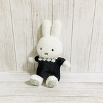 ほわほわミッフィーさんの着せ替え服 デニム 花柄白