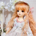 SDMサイズ レースエプロンドレス　花桃