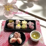 hand made  ミニチュア　ドールハウス　桜🌸和菓子セット
