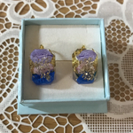 キラキラ花びらレジンイヤリング