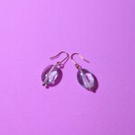 グリーン フローライト 天然石 シンプル ピアス(イヤリング)