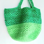 『クリームソーダで乾杯(^^)／＼(^^)』greenのツートン・マルシェbag(スズランテープ)[何か、予感が～👍️]