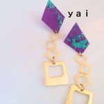 ♦︎♢ｙａｉ♢♦︎gold イナズマ⚡︎ピアス★