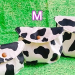 牛柄ぷっくりポーチ🐄 Mサイズ
