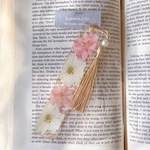 【SALE】お花たっぷりレジンブックマーカー(本の栞) 
