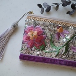 インド刺繍リボンポーチ(161)