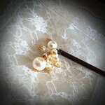 パールビーズのかんざし