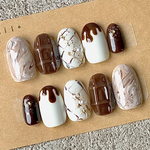 バレンタイン　チョコレートネイルチップ
