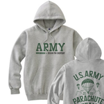 ARMY ＆パラシュート＆ナンバリング　両面　パーカー【受注生産品】