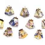 限定再販　水彩花柄タッセル　4個セット