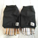 犬服！タータンチェックスカート　ブラウン