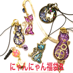 《お気に入り1000突破記念》にゃんにゃん福袋B♡レジン ブックマーカー ストラップ  イヤホンジャック