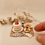 苺のショートケーキとティータイムセット