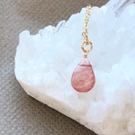 1粒アンデシンのネックレス