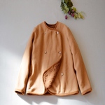 ★SALE★リバーシブル仕様ノーカラーボアジャケット♪