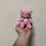 手のりドラゴンのぬいぐるみ（ピンク）